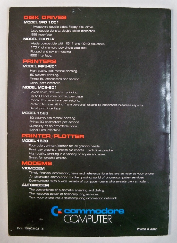 Commodore 1541 Disk Drive Users Guide Manual C64 128