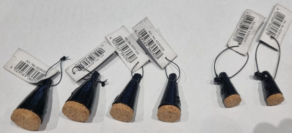 Coarse Fishing Cork Plummets Assorted Pack Sizes X 6