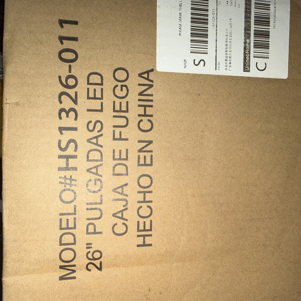 Electric fireplace insert 26 inch