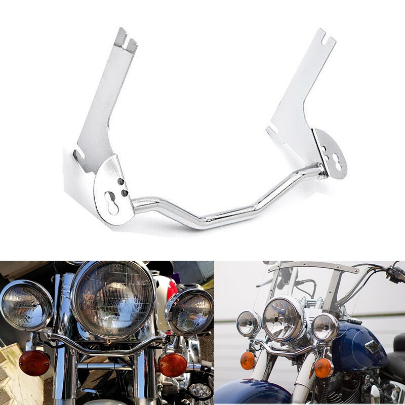 Fog Light Passing Lights Mount Bar Bracket For Harley Electra Glide Standard