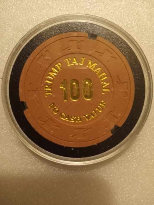 TRUMP TAJ MAHAL SET OF 5 NCV CHIPS