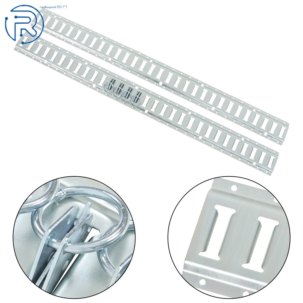 Durable 12 Pack 5' E Track Tie Down Rail System Horizontal High Quality For Vans