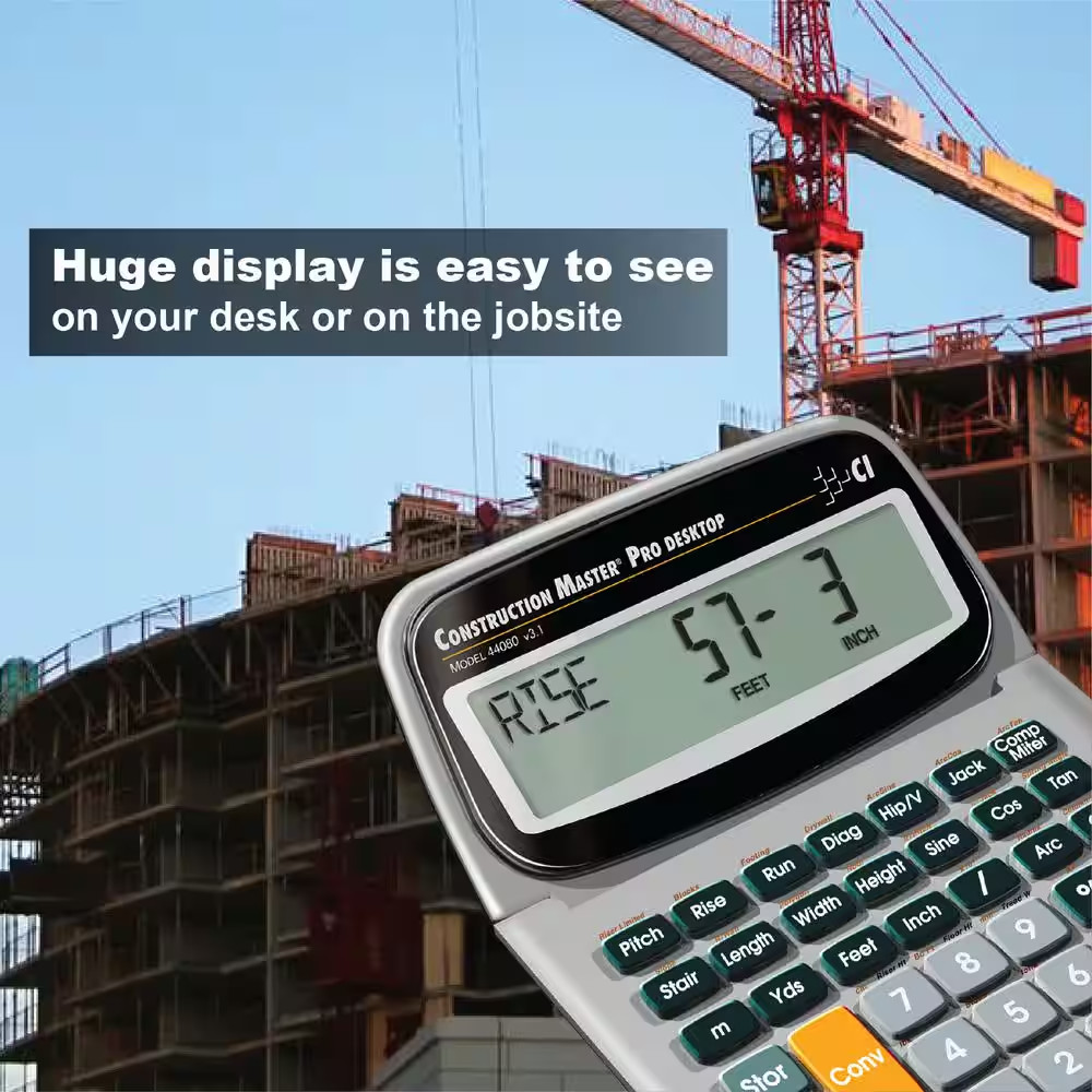 Construction Master Pro Desktop with Full Trigonometric Function