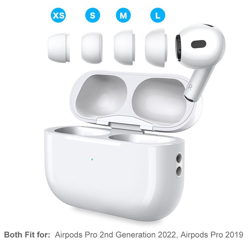 Replacement Eartips for Apple AirPods Pro and AirPods Pro 2nd Generation Earbuds