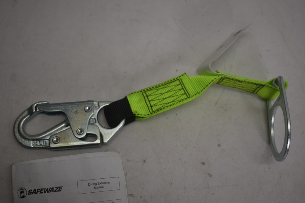 Safewaze FS813 18" Web Extender With D-Ring And Double Locking Snap Hook