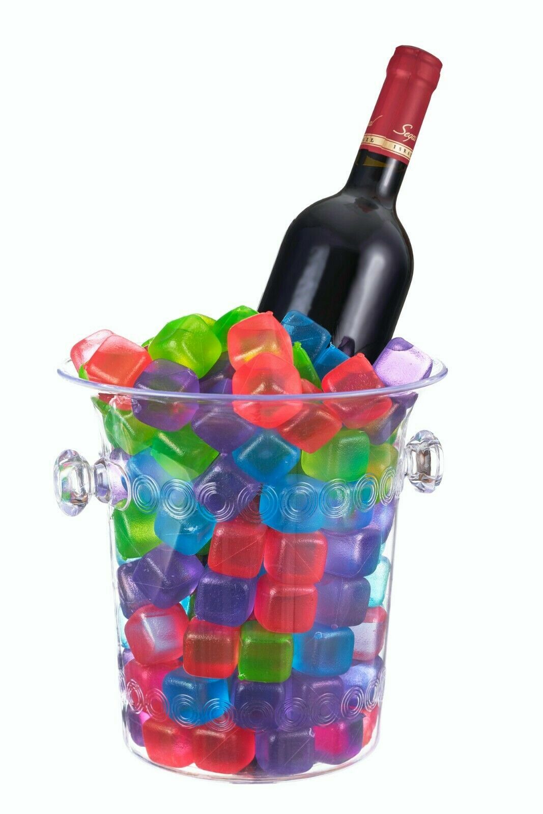New Reusable Plastic Ice Cubes, Pack of 18 BPA FREE, YOU CHOOSE COLOR