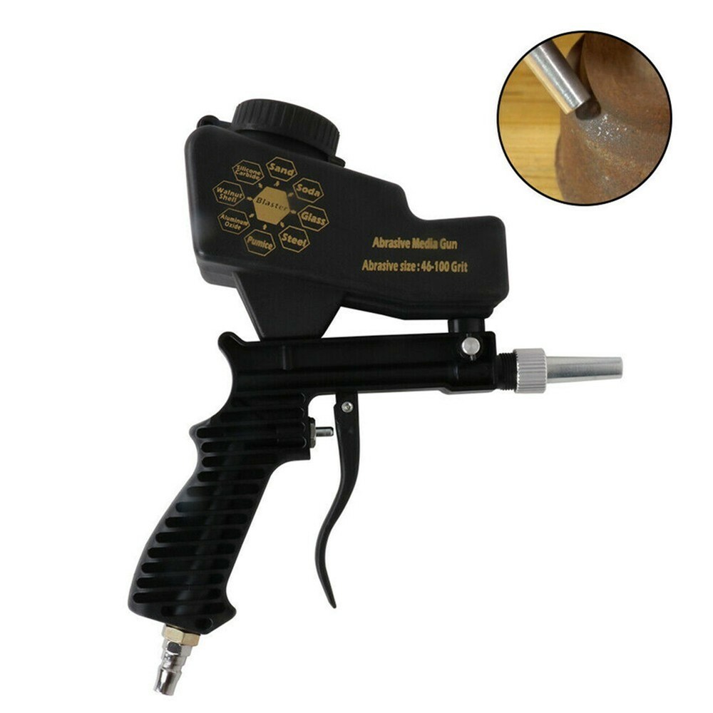 Handheld Spray Machine Gravity Sand Blaster Portable Small Air Sandblasting Tool