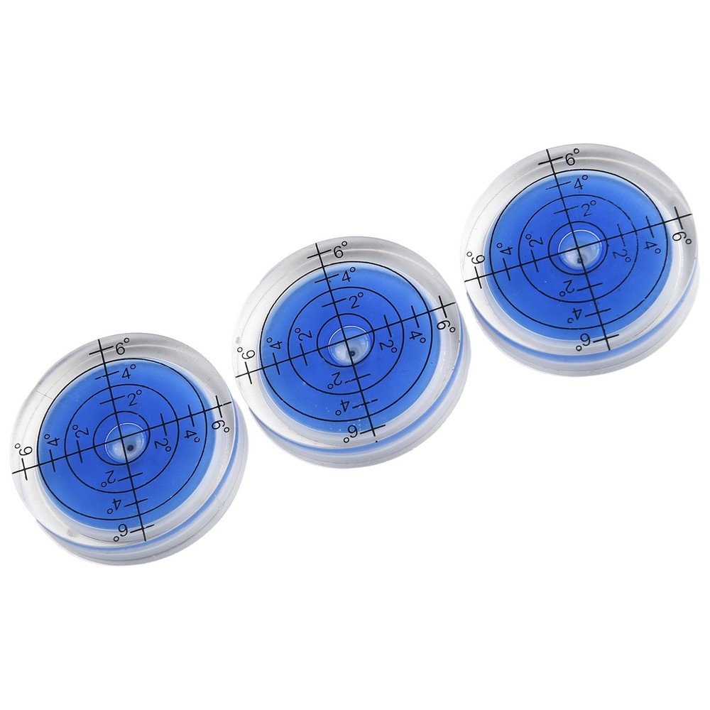 Bubble Level 32mm 3pcs 32mm Degree Mark Highly Translucent Round Circular