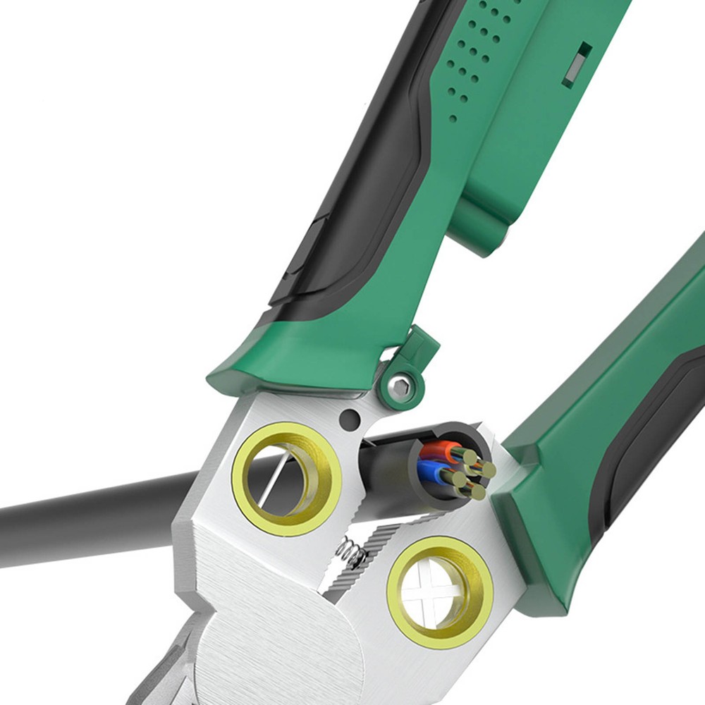 Multi-Function Wire Stripper Tool with AC/DC Voltage Tester for Professional Use