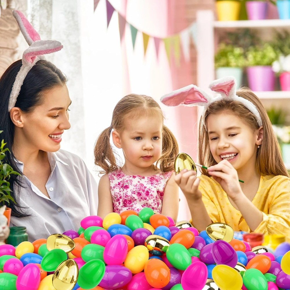 1000 Pack Easter Eggs Bulk Include 12 Surprise Golden Egg
