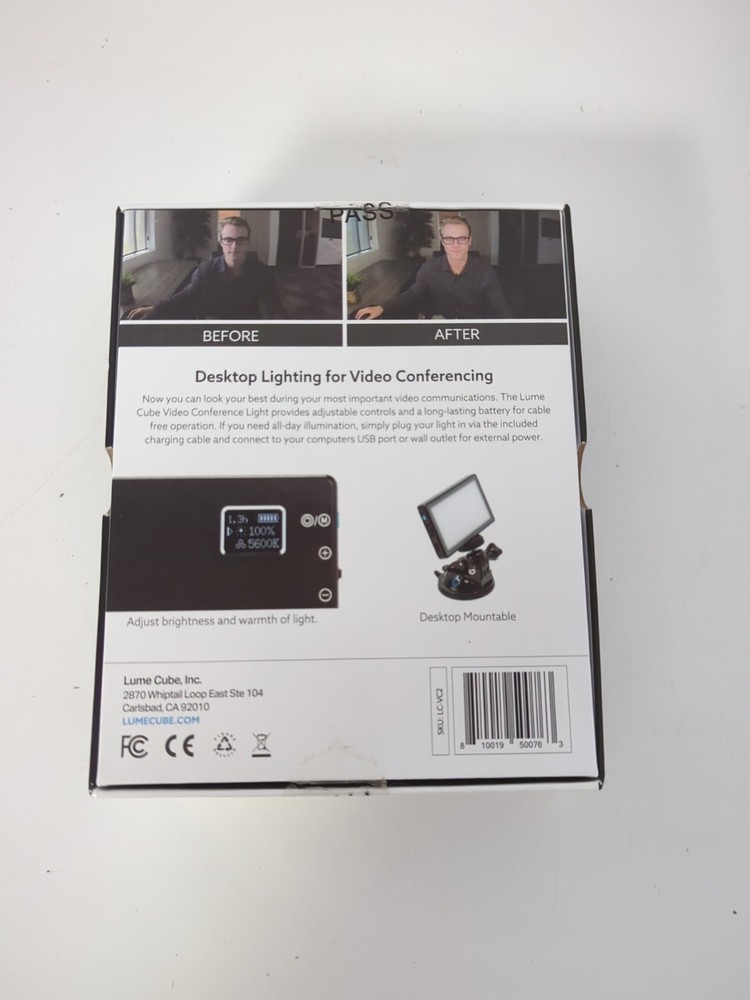LUME CUBE VIDEO CONFERENCE LIGHT LC-PANELMINI 1