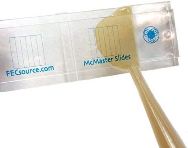 4 McMaster Method Microscope Slides, by , Fecal/Worm Egg Count for Parasites ...