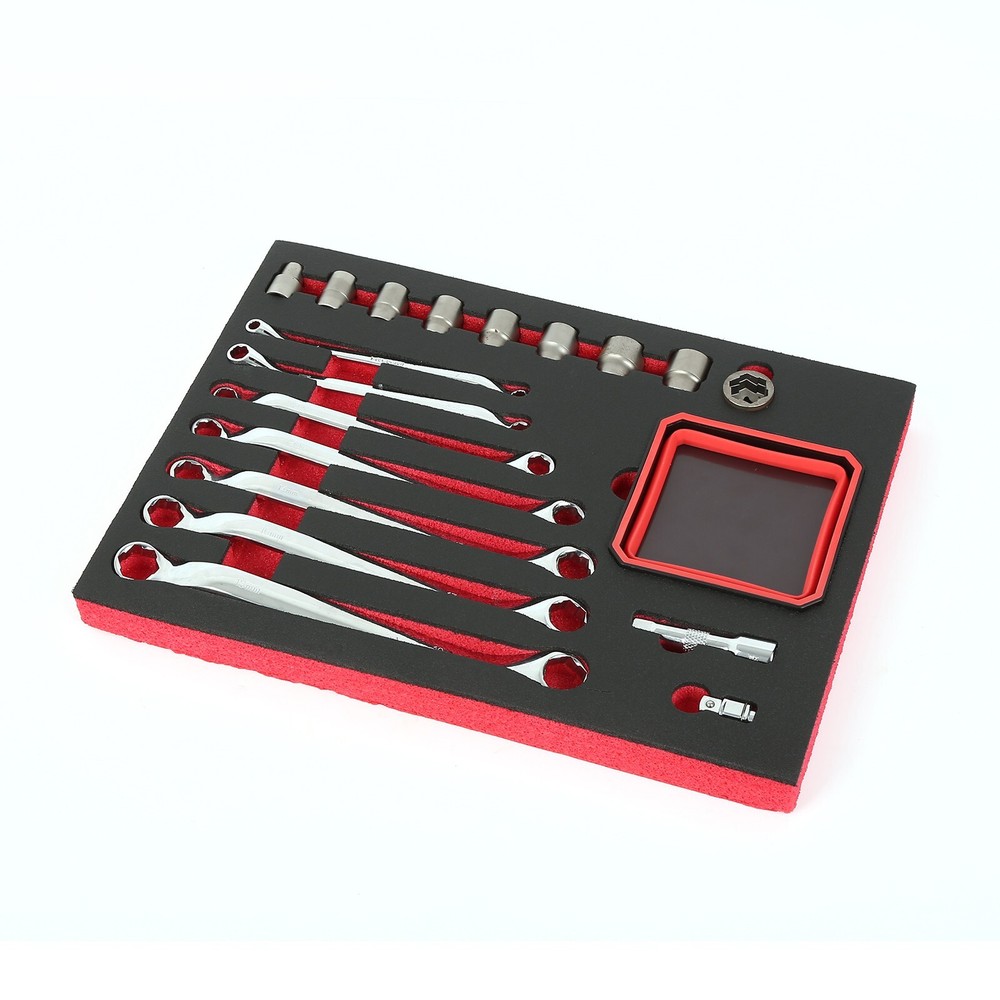 Nut & Bolt Extractor Set 6 - 17 mm Offset Wrenches and 10 - 19 mm Sockets Set