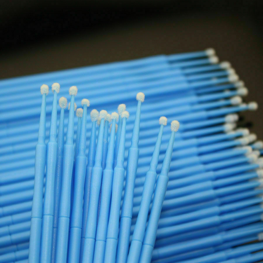 100×Dental Microbrush Disposable Bendable Applicators Tips Micro Brush Cleaning