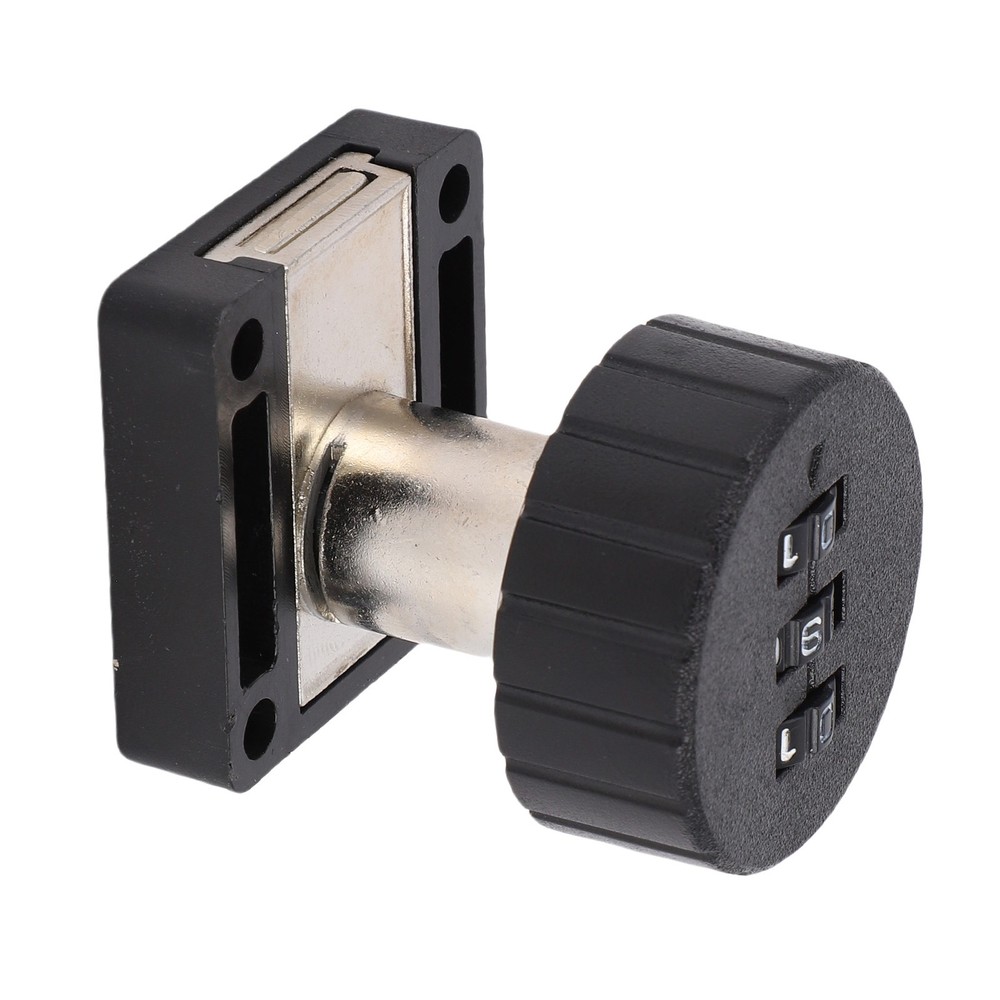 Combination Cabinet Cam Lock 3 Digits Password Coded Drawer Lock Black