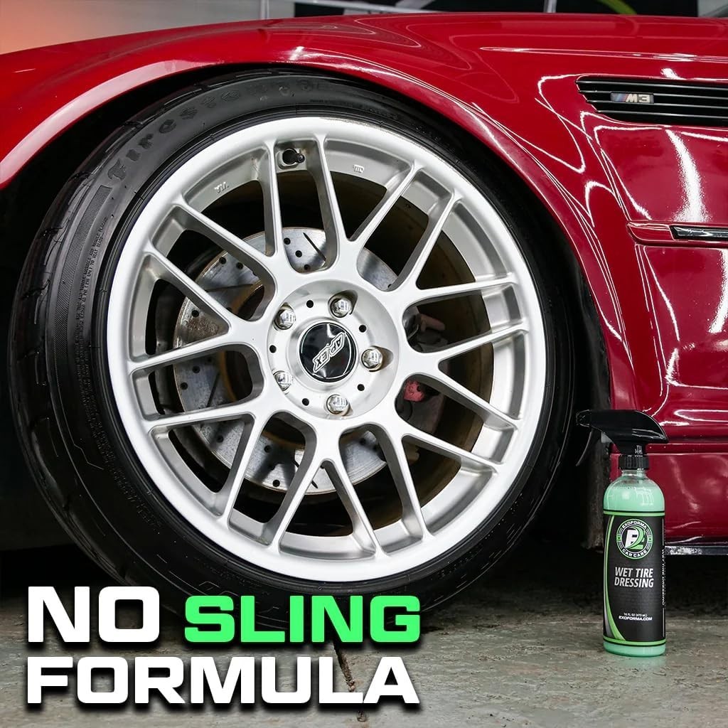 Wet Tire Dressing Spray - Extremely High Shine Tire Dressing for That Wet Loo...