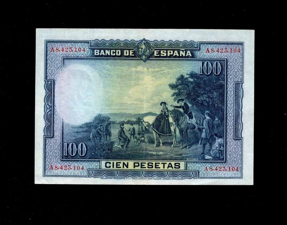 Spain -100 Peseta Note - 1928 - P76 - UNC