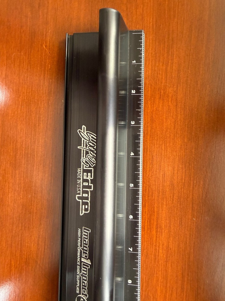 40" SOOPER EDGE Black Anodized Safety Ruler