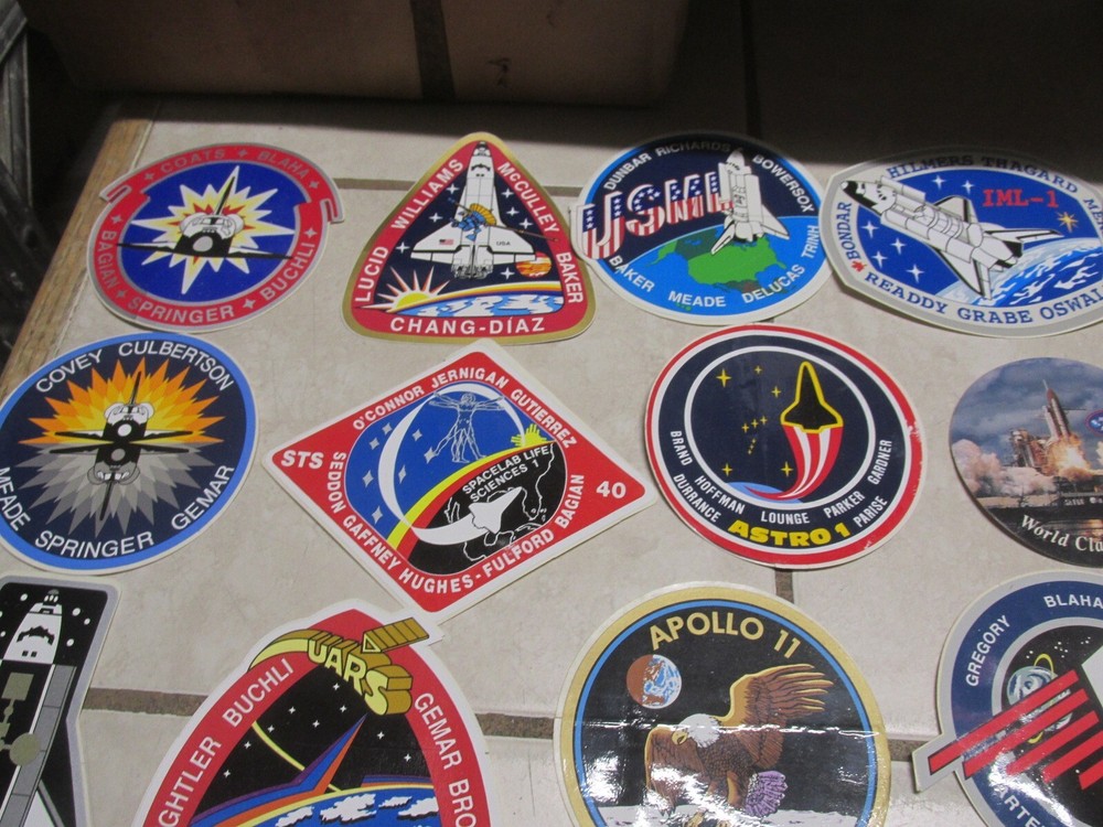 NICE MIXED LOT 33 Space Shuttle SPACE DECAL STICKERS