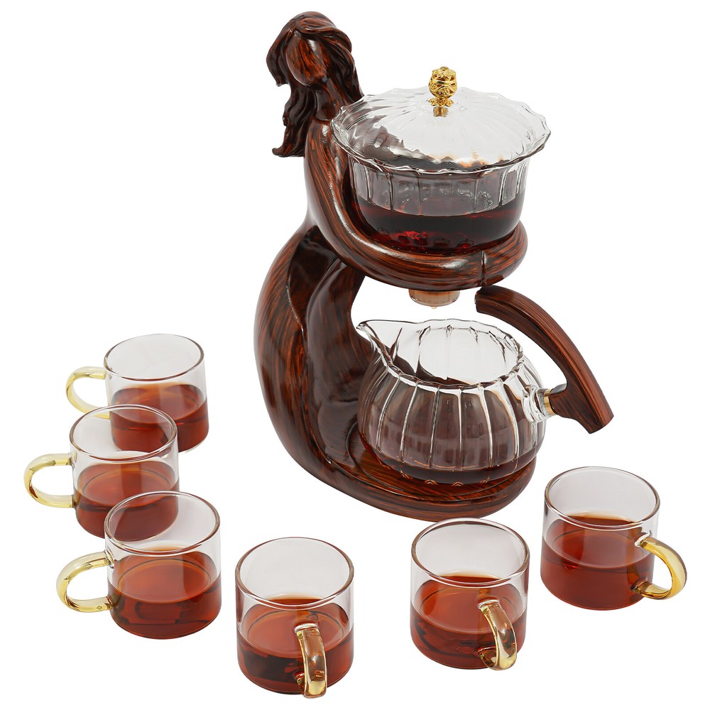 Teapot Set Semi Automatic Tea Set Tea Set with 6 Small Cups Coffee Set Teapots