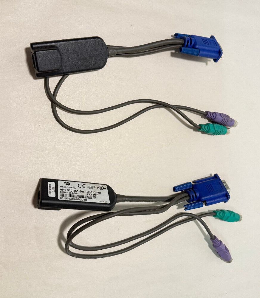 2 x Avocent Server Interface Module 520-255-008 DSRIQ-PS2