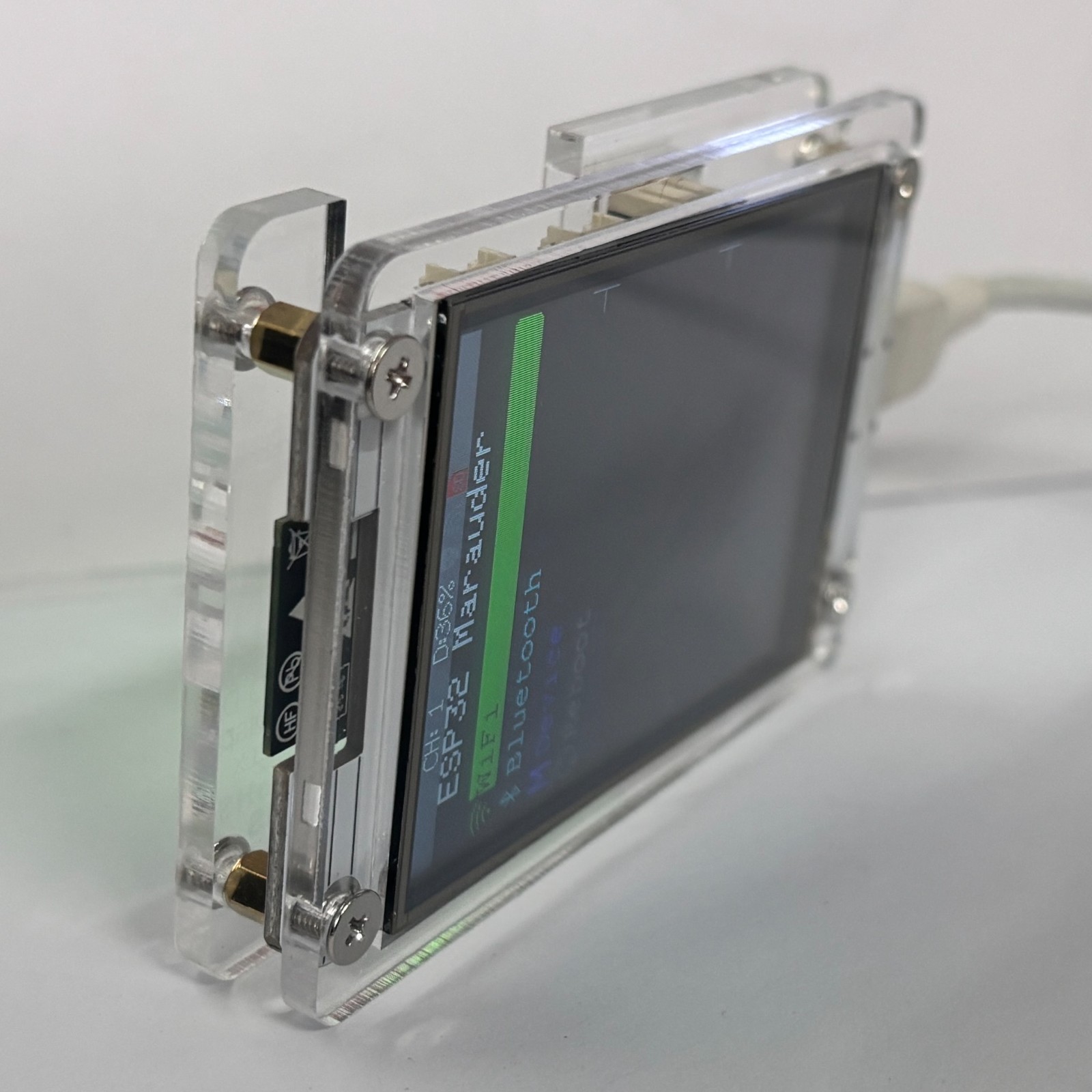 ESP32 Marauder WiFi BT Network Monitor 2.8" Touch Screen RSSI Data Readout