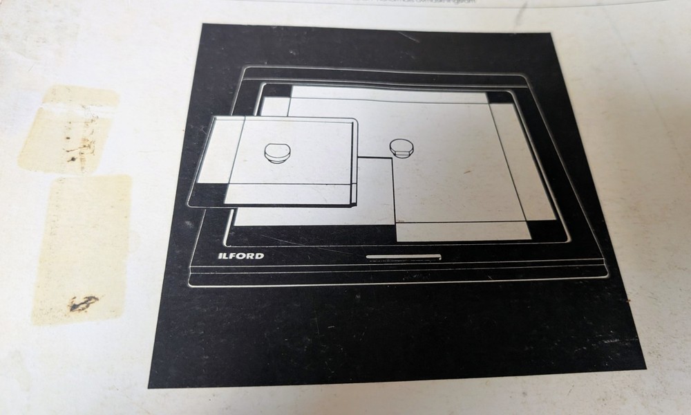 ilford multi-mask printing frame Vintage