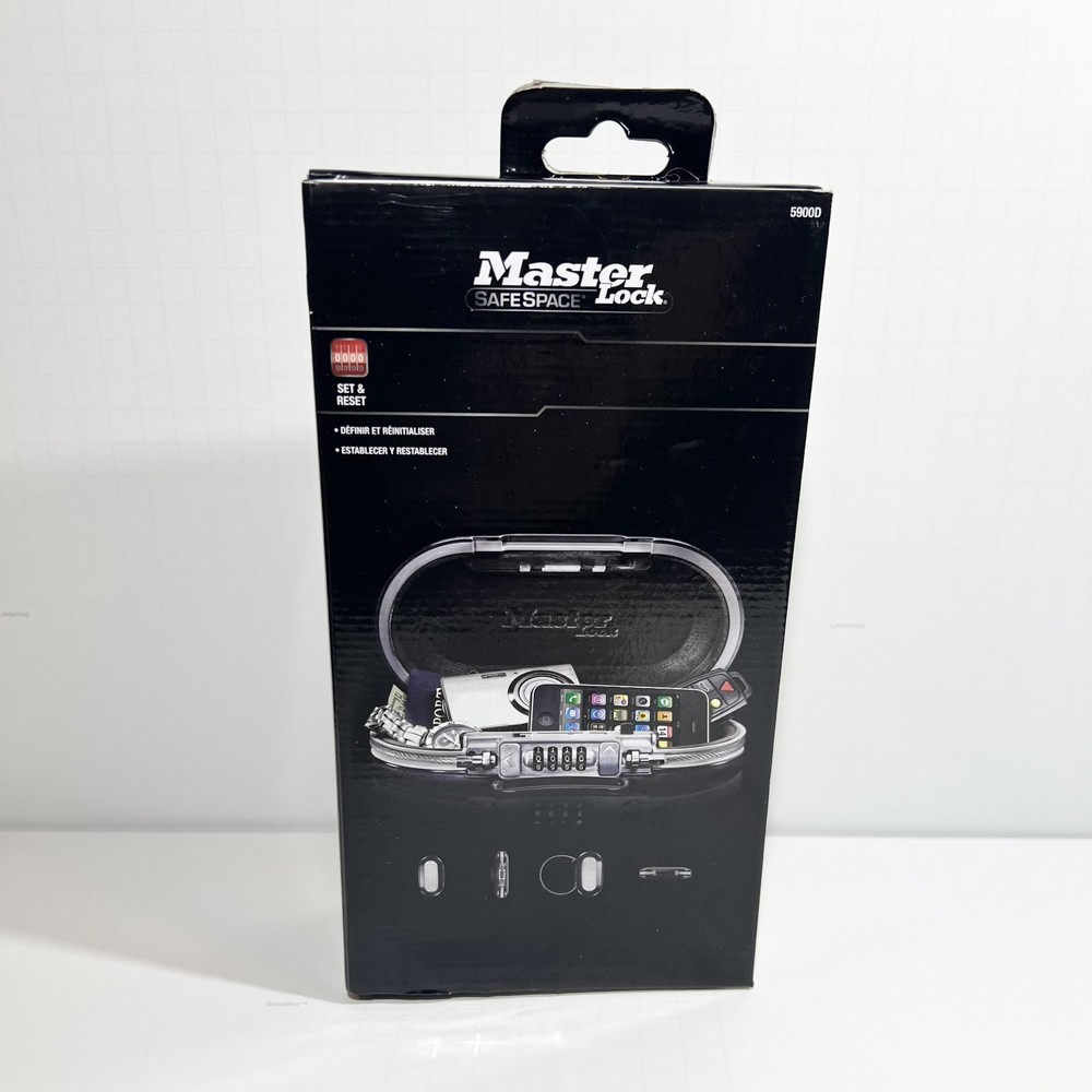 MASTER LOCK Safe Space Portable Safe - Set/Reset - NEW Lightweight