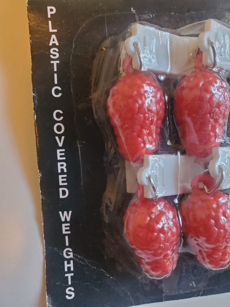 NOS Clip On Table Cloth Weights Raspberries *READ*
