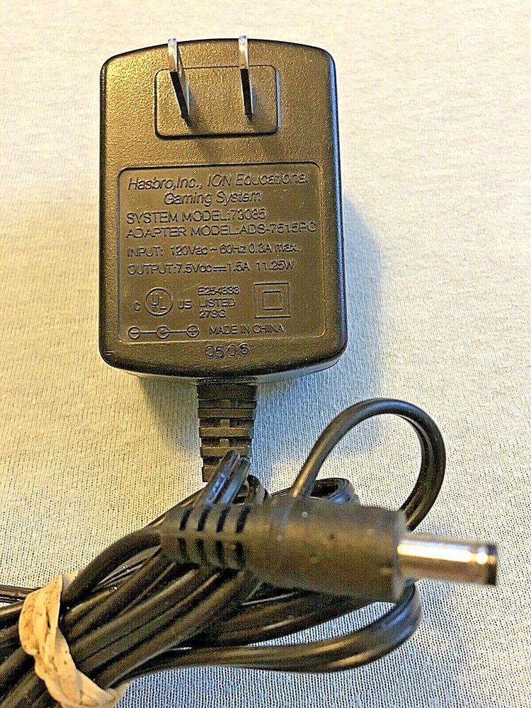 Hasbro ADS-7515PC ION Gaming System AC Power Adapter For System Model 73085