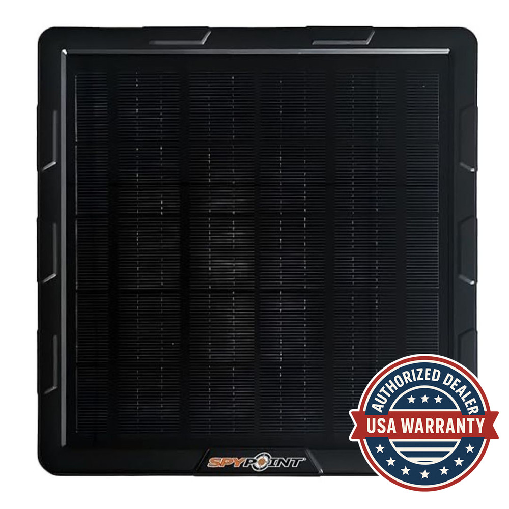 Spypoint SPLB 10 Black Compact Solar Panel Trail Camera Power