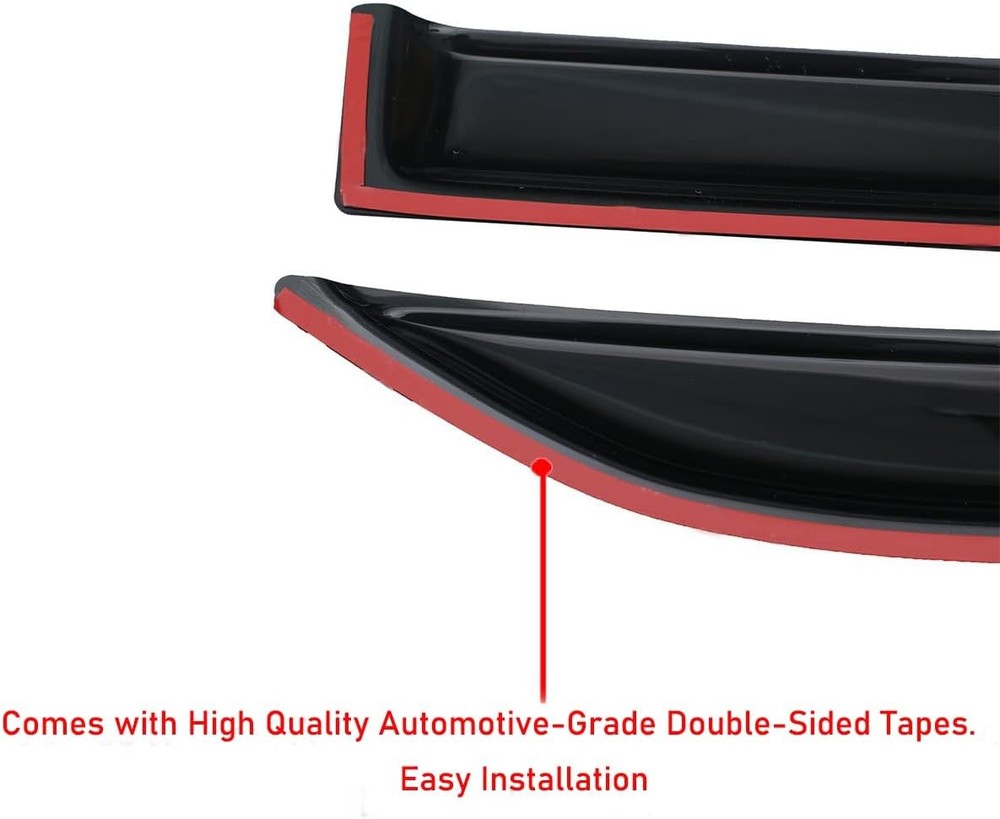Dodge Ram Smoke Window Rain Guards 4pc