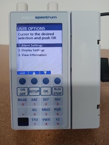 Baxter Sigma Spectrum Pump Software Version 8 with A/B/G/N Battery