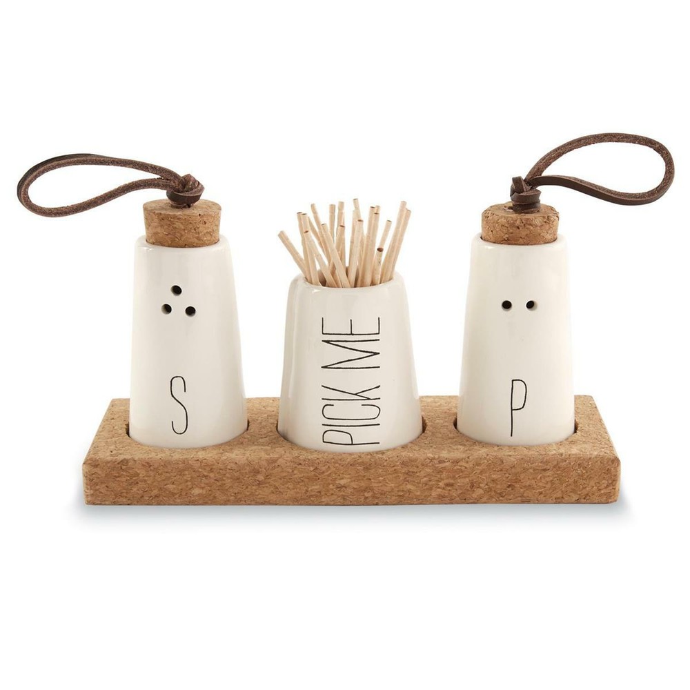 Mudpie - Bistro Salt Pepper Toothpick Holder  - 40250038