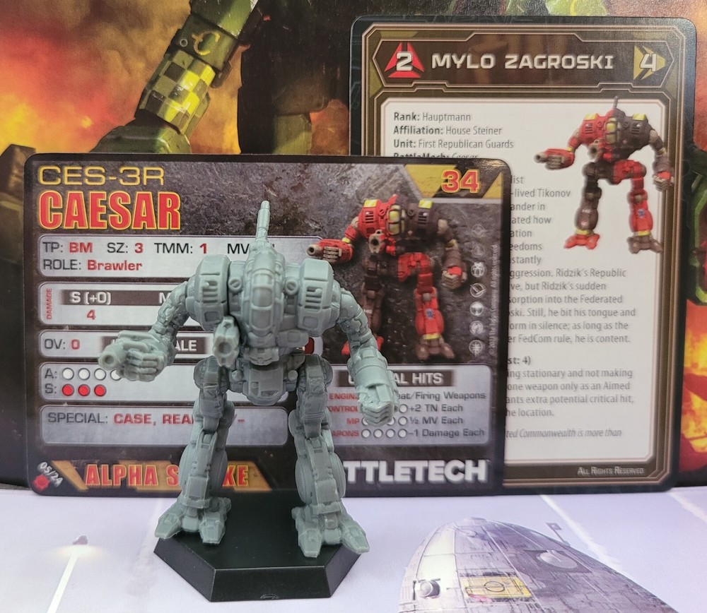 Battletech Caesar Mech Inner Sphere Mercenaries boxed set Miniature