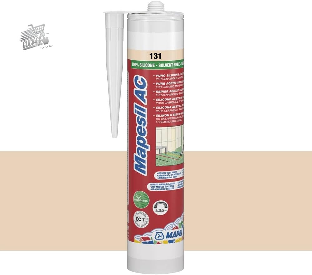 Mapesil, resistant silicone sealant, does not deform