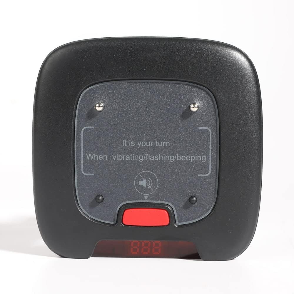 Restaurant Pager System Wireless Calling with 20 Pagers Buzzer, Vibration Flash
