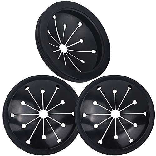 3 Pack 3.1" Garbage Disposal Splash Guard Sink Baffle Universal Drain Plug
