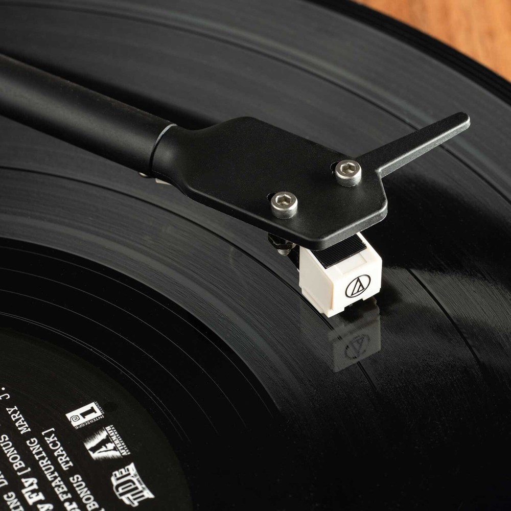 Pro-Ject E1 Phono Plug & Play Turntable with Built-in Phono Satin White