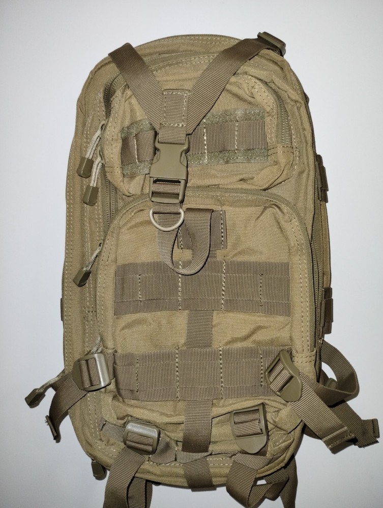 Condor Compact Assault Pack MOLLE Rucksack Hydration Army Backpack Coyote Brown