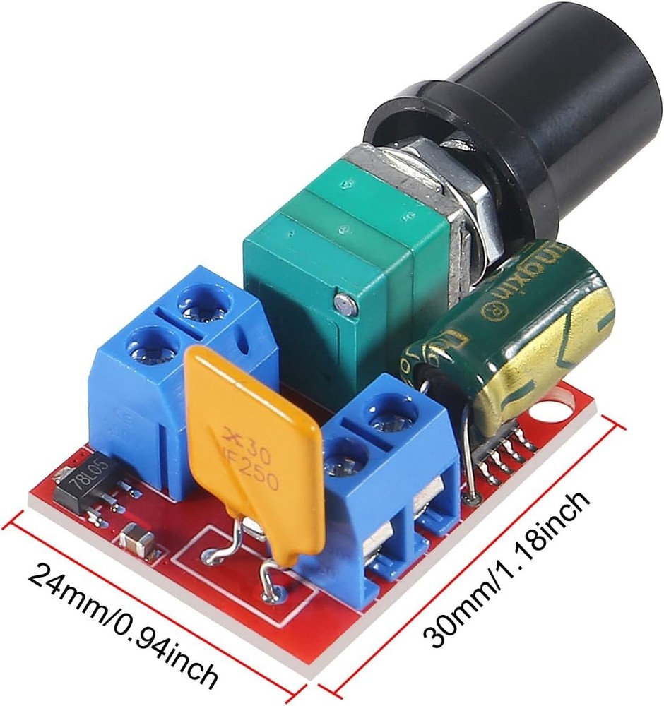 Compact 12V Motor Speed Controller - 4Pcs 90W Adjustable PWM Regulator Module