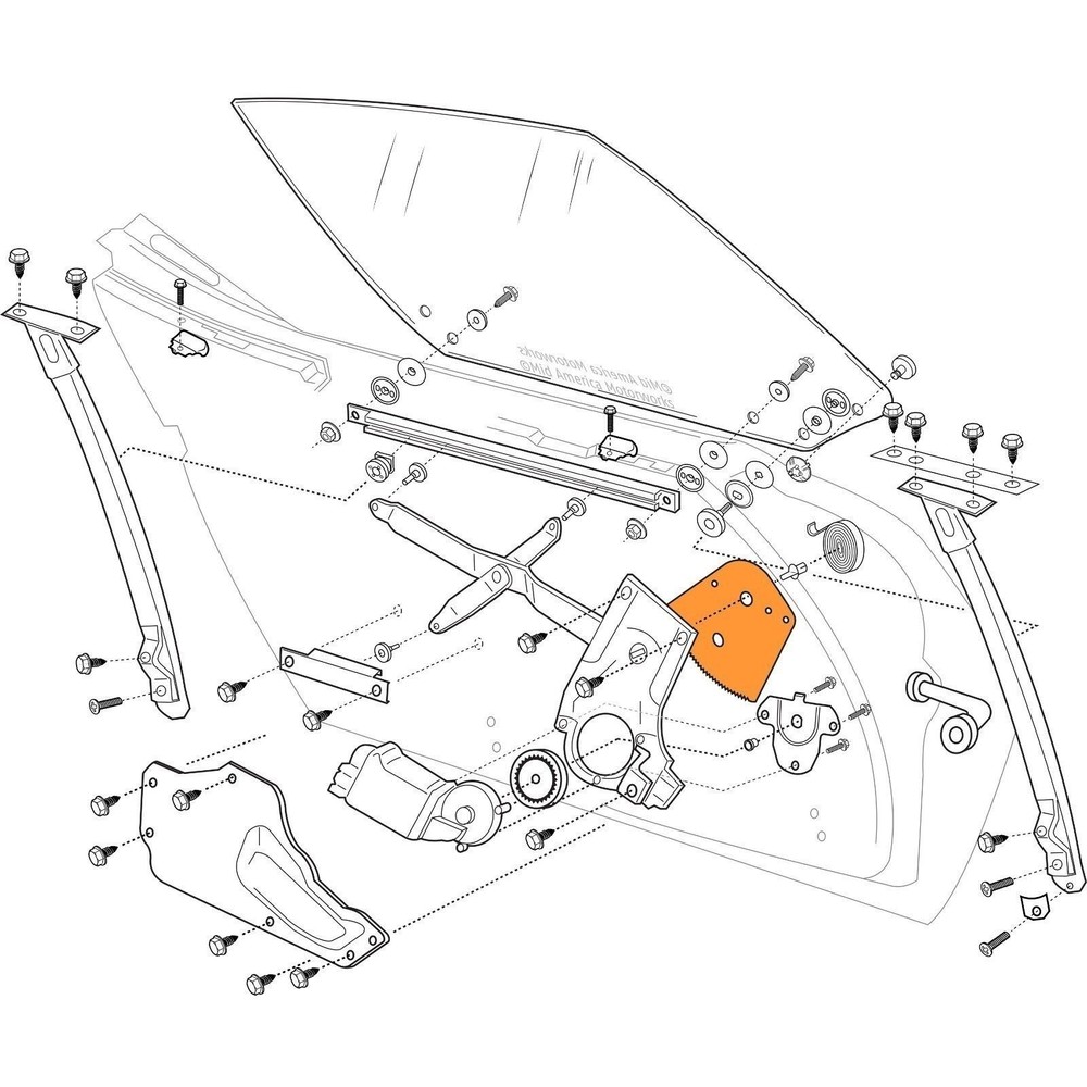 Regualtor Gear 1968-1982 Corvette C3 Power Window Regulator Replacement