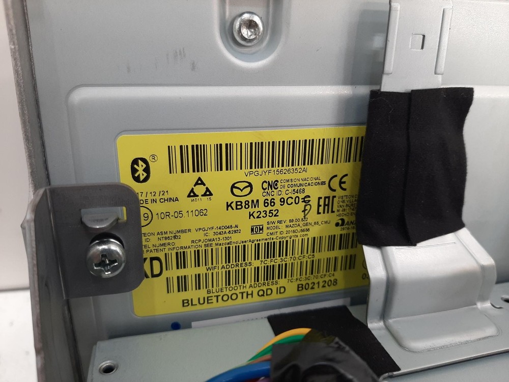 2018 MAZDA CX-5 Mk2 (KF) SAT. NAV. UNIT Satellite Navigation Head Unit