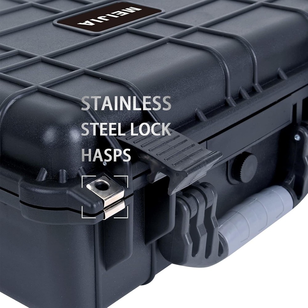 Pro Black Waterproof Camera Case, Drone Ready, Pick-and-Pluck Foam Insert