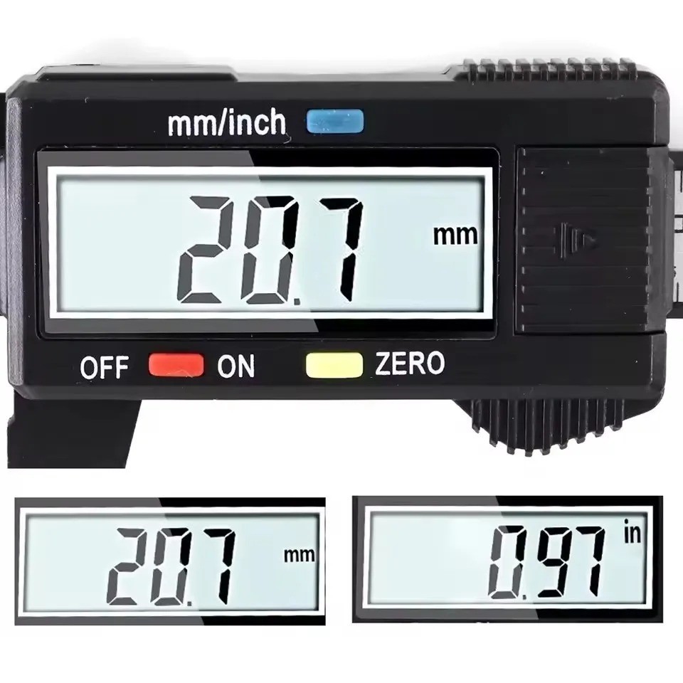 6" 150mm Digital Caliper Micrometer LCD Gauge Vernier Electronic Measuring Tool