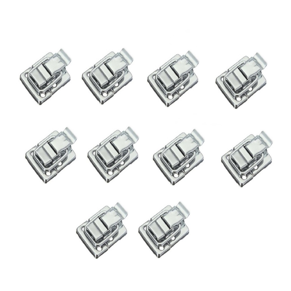 10x DIY Fastener Toggle Latch Catch Chest Case Suitcase Chests Trunk Lock Boxes