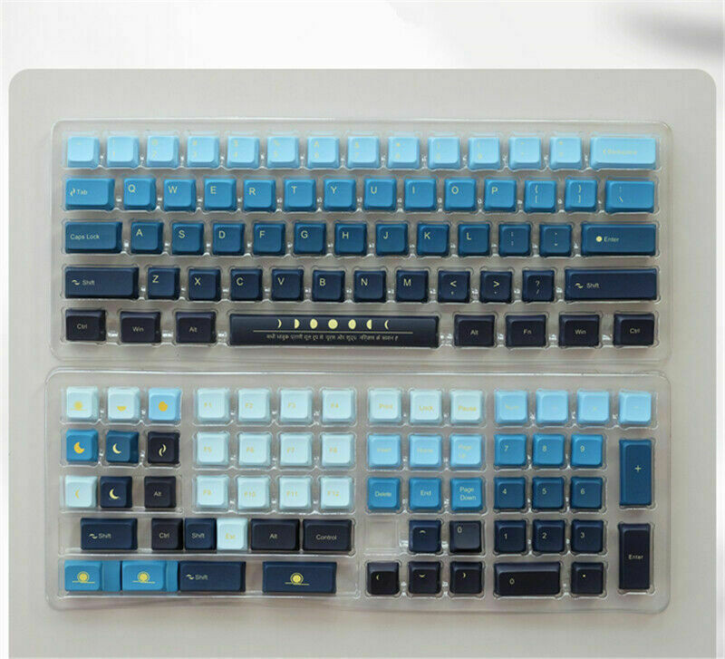 Moonbeam Keycaps Moon Gradient PBT 123 Set Key XDA for Cherry MX