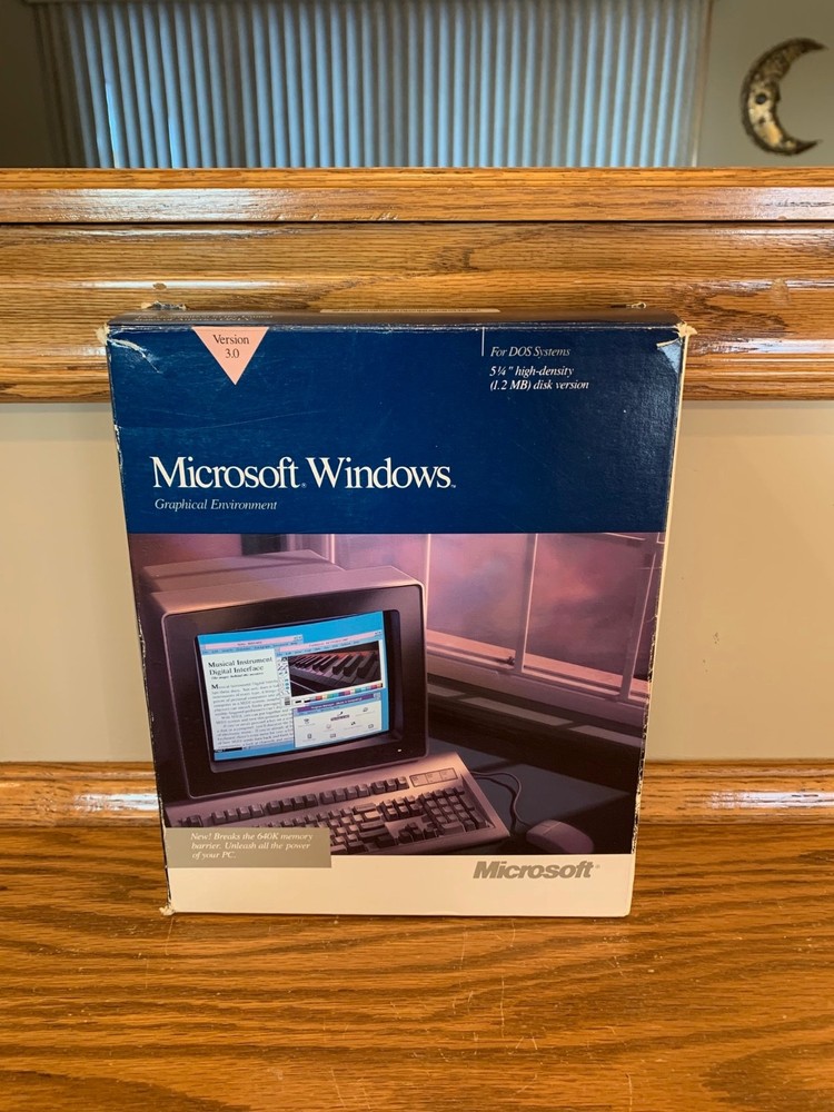NEW Microsoft Windows 1.20MB Disk 3.0 Version Graphical Environment 050-030V300