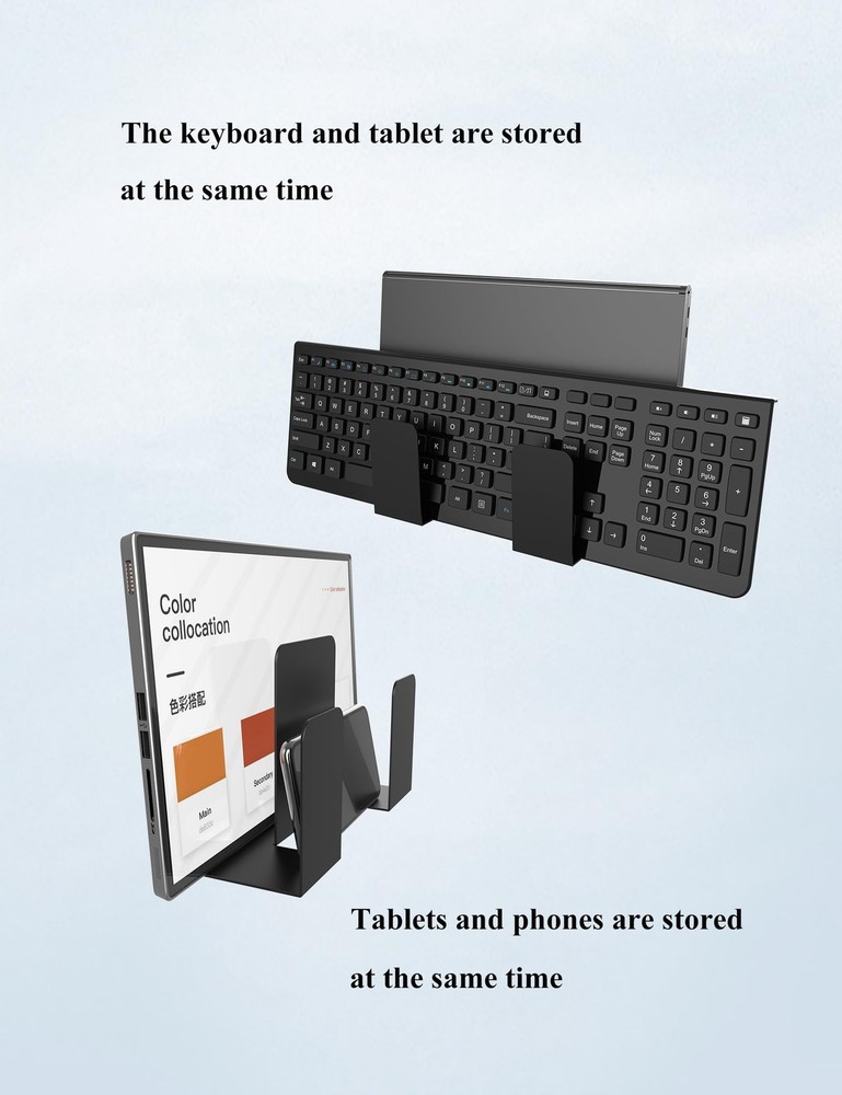 Multifunctional Laptop Wall Mount Cable Box Mount Fit for Router/Modem Keyboa...