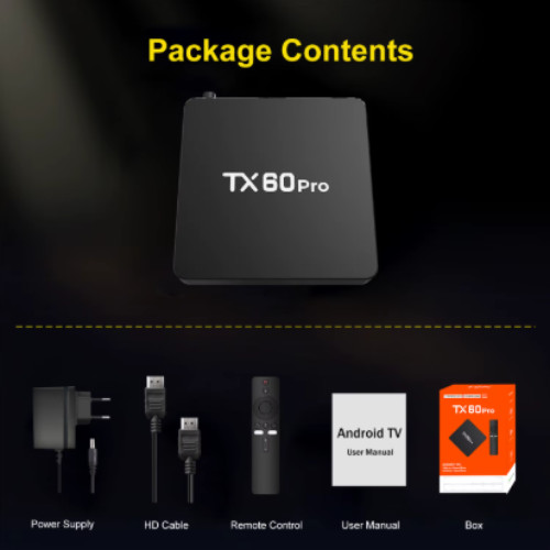 Velec TX60 Pro Smart TV Box Android 16 16+256GB 4K Video Decoding High-End